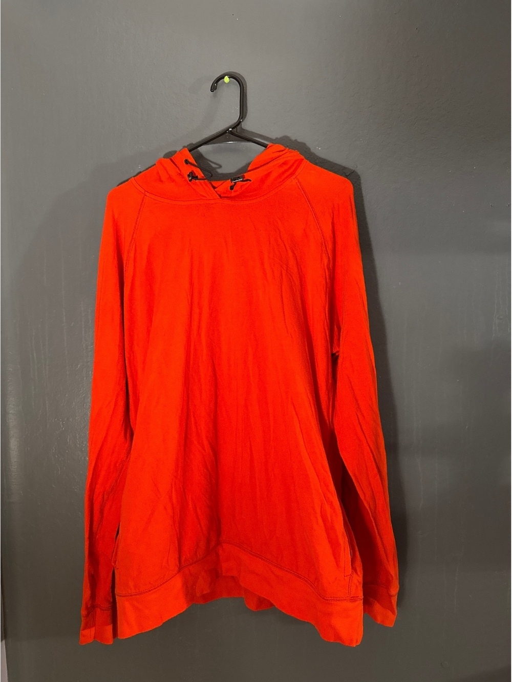 American Eagle Orange Cotton Hoodie for Men - Lightweight Casual Sweatshirt